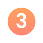 Icon Orange mit drei