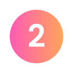 farbiger Button mit Nummer 2